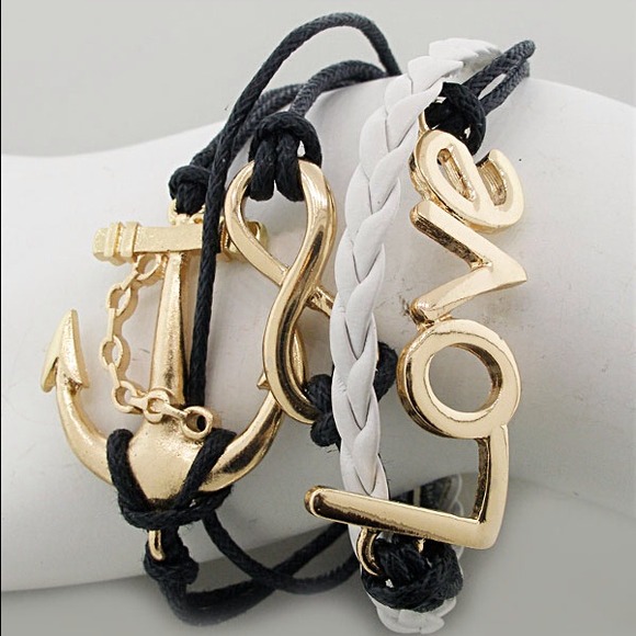 🚫SOLD🚫Anchor Love Infinity Bracelet