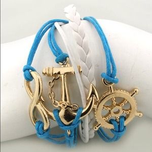 🚫SOLD🚫Turquoise Infinity Anchor Bracelet