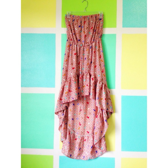 Cute animal print maxi tube dress🐾🐣🐹🐸🐳