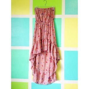 Cute animal print maxi tube dress🐾🐣🐹🐸🐳