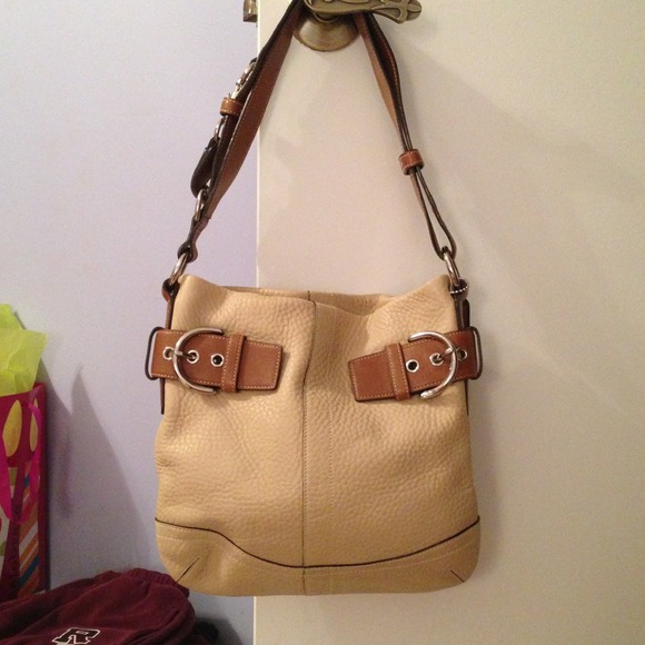 Beige, Coach Handbag