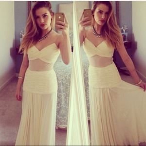 White vintage gown