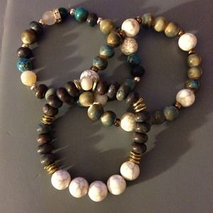 Earthy 3pc bracelet set