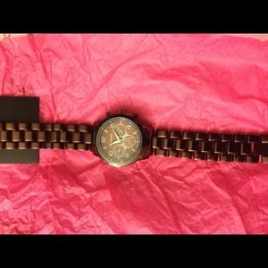 LaneBryant Brown copper watch