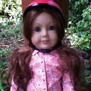 A brand new American girl doll Saige helmet.
