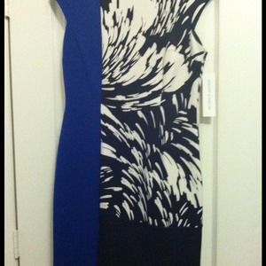 Royal Blue /Black and White dress- REDUCED PRICE!!