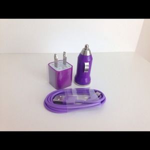 purple set + lightning adapter