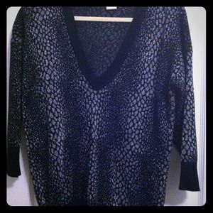 Balck and Silver VNeck Sweater. PRICE REDUCED!