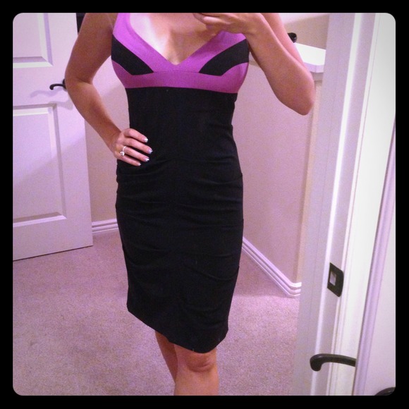 Nicole Miller Dresses & Skirts - Nicole miller dress black & purple, Nordstrom