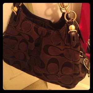 Authentic Brown & Gold COACH purse!