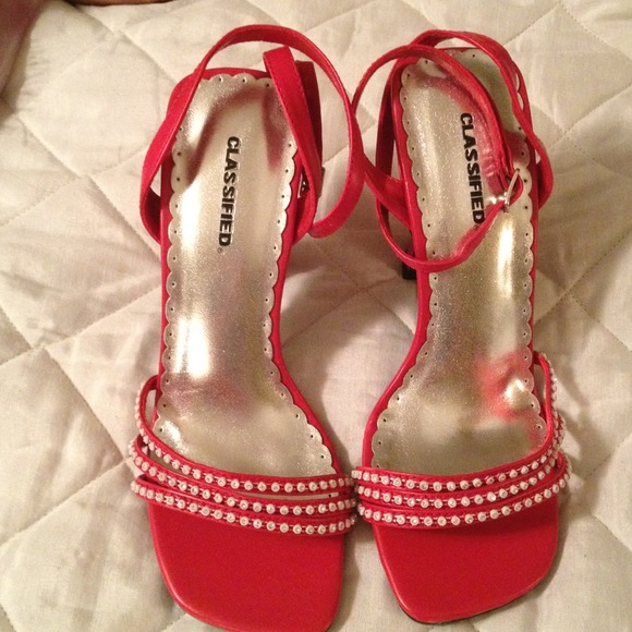 Red sparkly shoes. NWOT