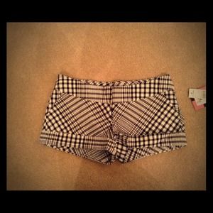 **RESERVED** Black and white checkered shorts