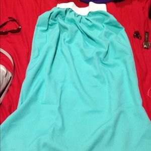 **SOLD** Turquoise long skirt