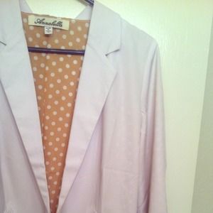 White "Annabel" M blazer from Francesca's! New!!