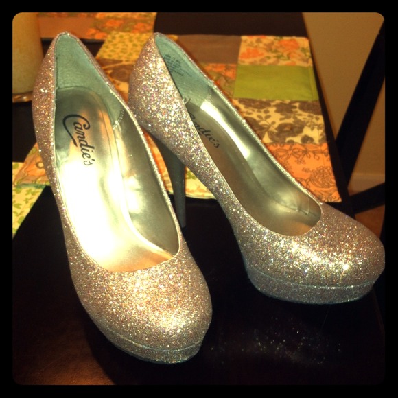 Pink glitter heels!