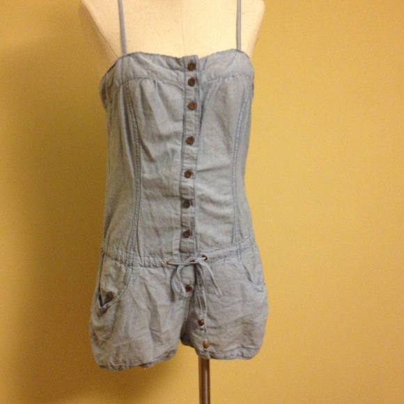 Chambray romper - Picture 1 of 2