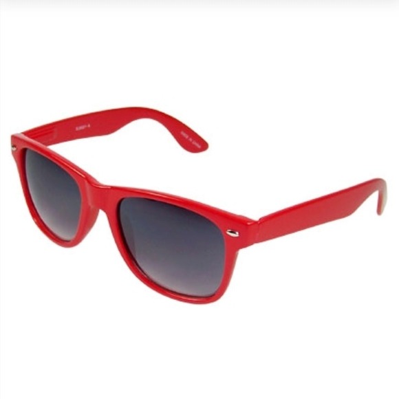 EE Accessories - Red Wayfarer Sunglasses