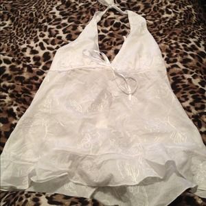 White Halter top