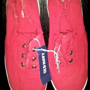 Old Navy Red canvas sneakers...