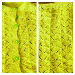Baby's mustard sweater