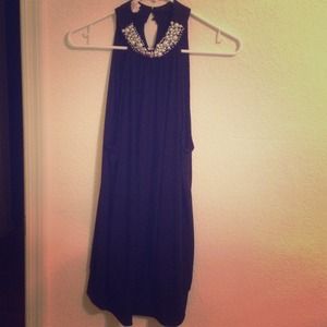 Pearled collared  dressy shirt.