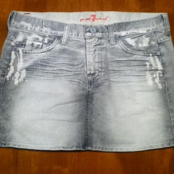 7 For All Mankind Jean Skirt