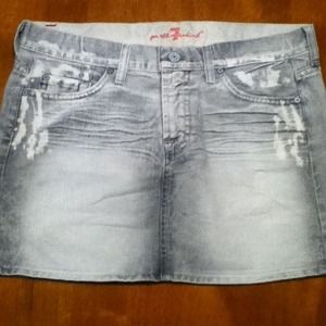 7 For All Mankind Jean Skirt