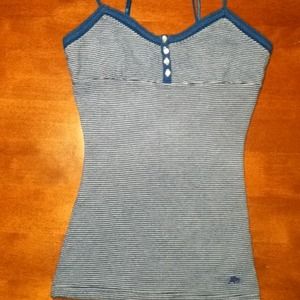 Blue and white Aeropostale tank