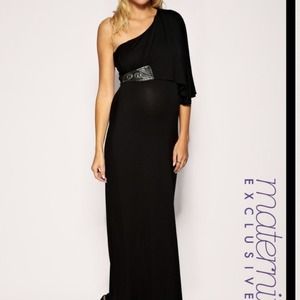 ASOS MATERNITY ExclusiveEmbellished Hip Maxi Dress