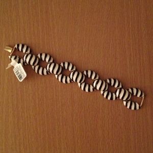 Candy stripe enamel bracelet