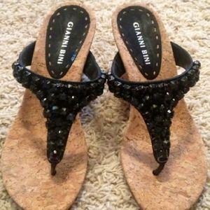 *Reduced*Size 6 Gianni Bini black wedges