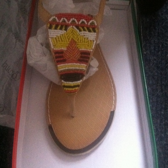 Beautiful never worn thong sandals size 10