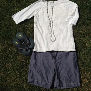 Chambray shorts. Never worn!