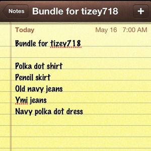 Bundle for tizey718