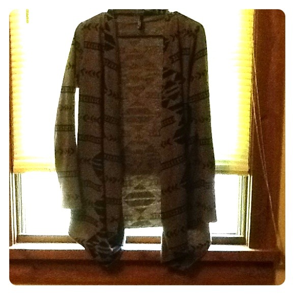 Tribal Print Cardigan