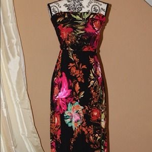 🎯🎯🎯Strapless floral maxi... Ankle length