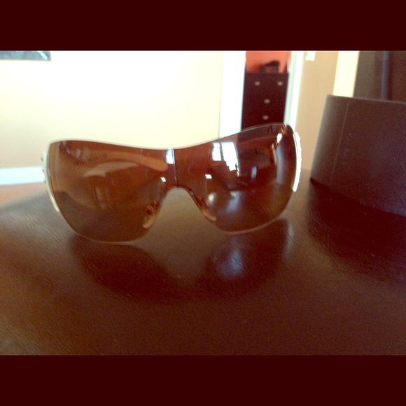 Prada White Frame Sunglasses