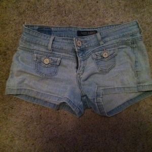 light denim shorts