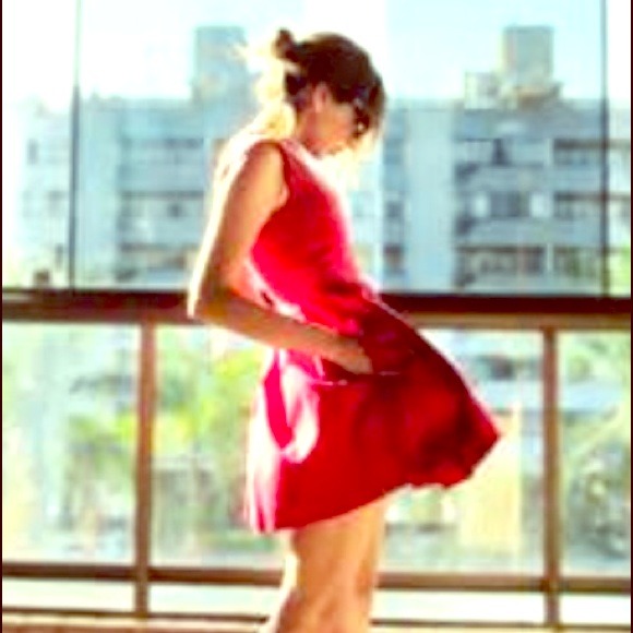Zara red dress