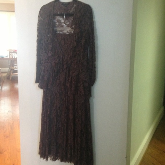 Two Piece Brown Lace
