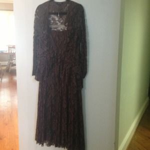 Two Piece Brown Lace