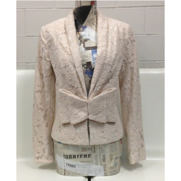 H&M Jackets & Blazers - H&M lace blazer with bow clasp -REDUCED