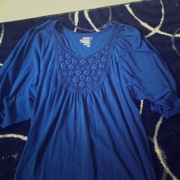 🚫TRADED🚫Cute navy blue shirt ❕