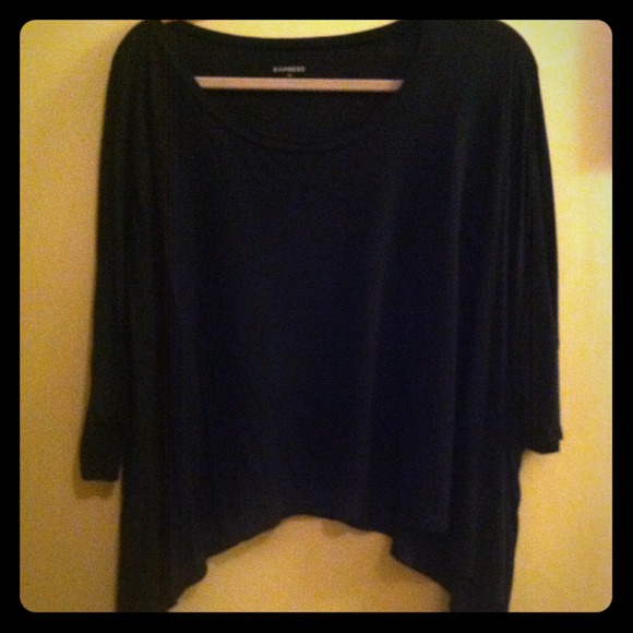 Oversized black tee