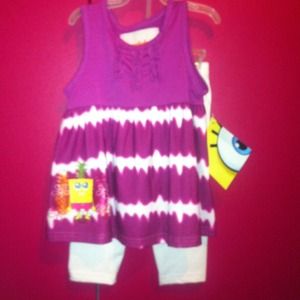 New with tags girls 24 month spongebob set!