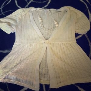 🚫SOLD🚫💛Beautiful pale yellow cardigan💛