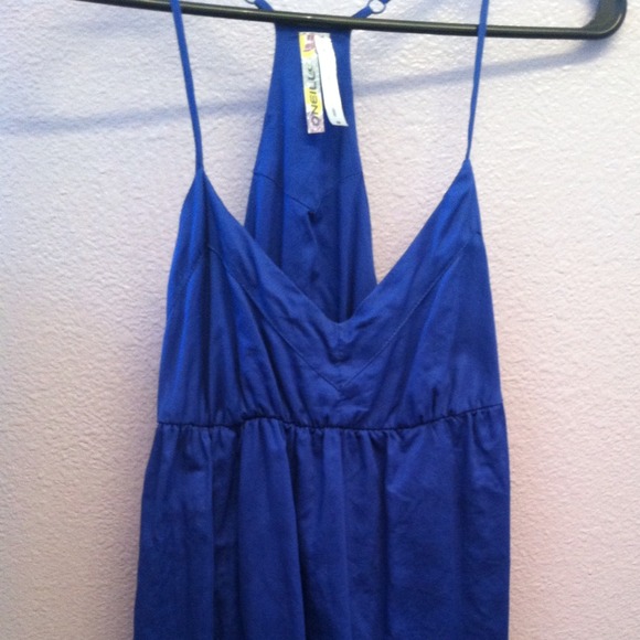 Blue plain & simple dress