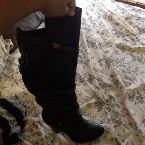 Traded!!!❌❌❌ leather knee high boots sz 9