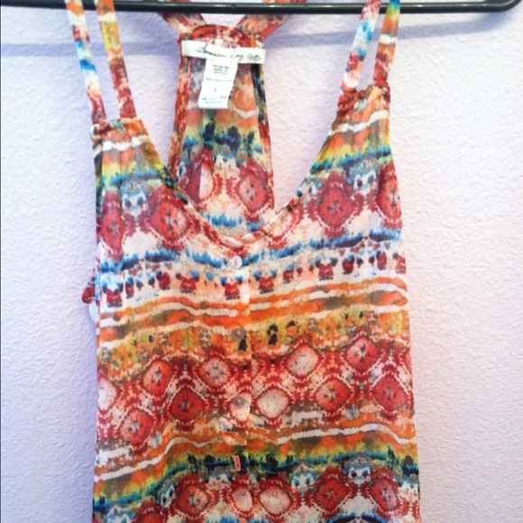 American rag racer back top