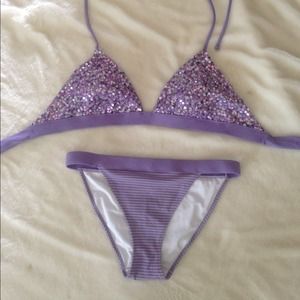 Sequined Victoria Secret Swim Suit